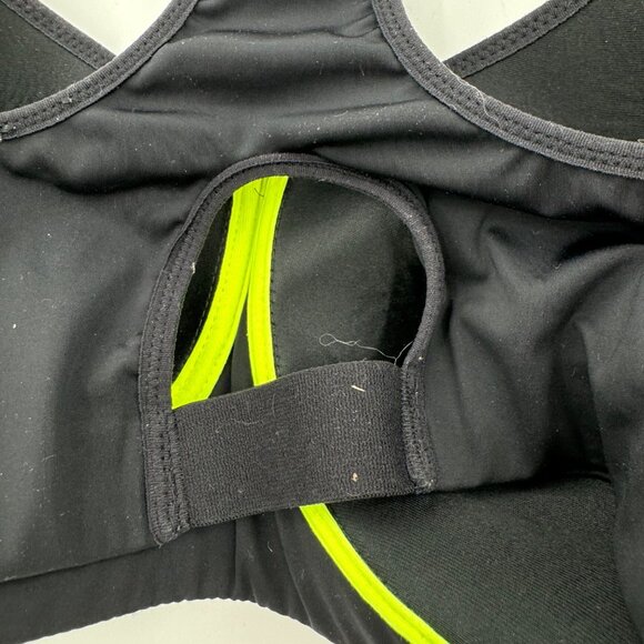 Nike Dri-Fit Black Sports Bra 34D High Impact Support Racerback - Picture 5 of 6